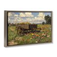thumbnail image 2 of Stupell Industries French Country Wildflower Wagon in Bloom Brown Floating Frame Canvas Art, 25 x 17, by Franklyn Gregory, 2 of 8