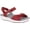Red Stain Resistant Leather, variant on TRAQ BY ALEGRIA Qali Womens Smart Walking Shoe Aqua 9 M US