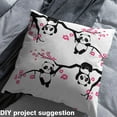 thumbnail image 2 of Feelyou Panda Print Teen Fabric by the Yard 5 Yards, Pink Cherry Blossoms Room Decor Fabric by the Yard, Cute Wildlife Animal Fabric for Sewing, Luxury Bedroom Decor, 2 of 6