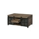 thumbnail image 2 of Mesa Casafoyer Nineel Wood con 2 puertas, roble rústico, color negro, 2 of 5