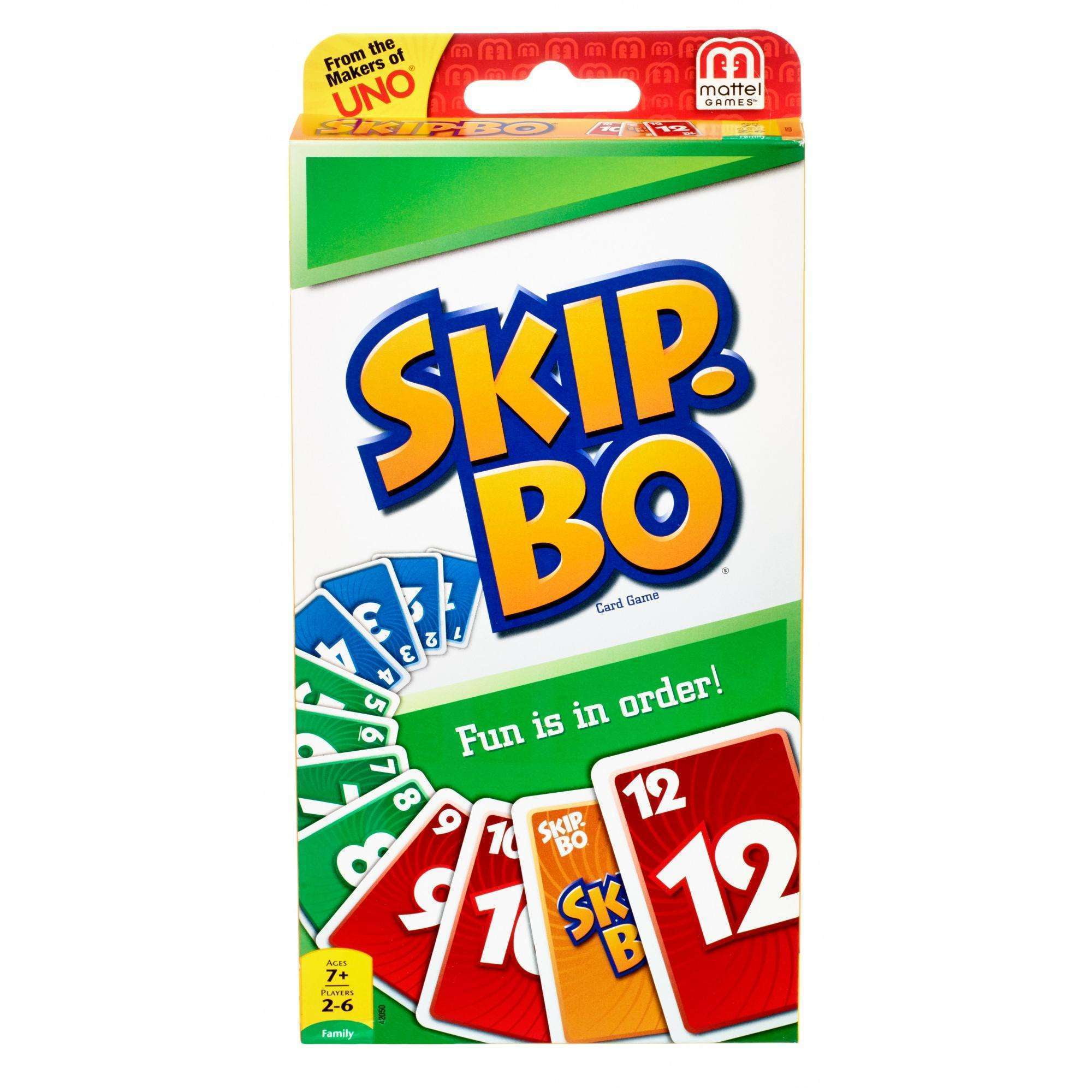 2 to 6 Players for sale online Mattel 42050 Skip-Bo Card Game