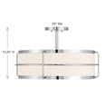 thumbnail image 7 of Chauncey 4-Light Ceiling Light in Chrome, 7 of 7