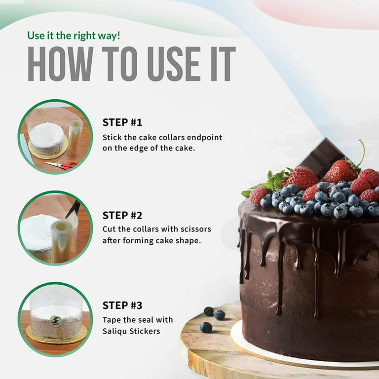 Simple Cake Decorating Tutorial(How to use Acetate wrap on Cakes