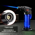 thumbnail image 4 of Refillable Adjustable Blue Flame Torch Lighter with Safety Lock Super Strong Blue Flame Windproof for Kitchen Outdoor Barbecue & More Kitchen Appliance, 4 of 6