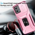 thumbnail image 2 of for Motorola Moto G 5G 2025 Case with Sliding Camera Cover, [Drop Protection] [Magnetic Rotated Kickstand] Military Grade Shockproof Heavy Duty Cover for Moto G 5G 2025, Pink, 2 of 8