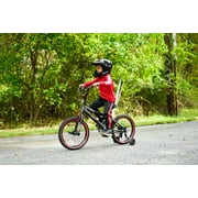 18 Kent Bicycle Abyss Freestyle BMX Bicycle, Fits Riders 32-42, Gray, Child, Unisex