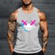 thumbnail image 1 of Camiseta sin mangas de cuello redondo para hombre, con estampado de Halloween, cuello redondo, estilo informal, deportiva, para hombre, 1 of 5