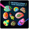Dan&Darci Glow in the Dark Rock Painting Kit Arts & Crafts Kits Gifts for Boys and Girls Ages