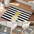 thumbnail image 5 of Entryway Rug 2'x3', Pineapple Small Rug for Kitchen Bathroom Door Mat Indoor Entrance, Modern Abstract Fruits Black White Stripe Non-Slip Area Rugs Floor Mats Carpet Front Door Rugs, 5 of 8
