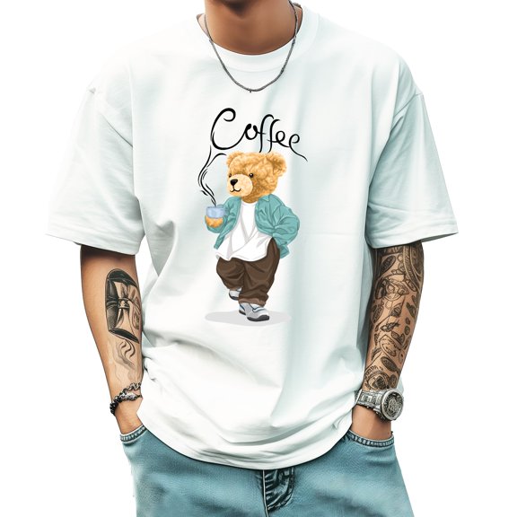 Graphic Tees for Men Summer New Print Casual Tee Fashion Trend Sports Shirt Select