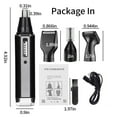 thumbnail image 5 of Nose Hair Trimmer for Men, 4 in 1 Electric USB Rechargeable Ear and Nose Hair Trimmer Professional Painless Nose Hair Remover with Waterproof Dual Edge Blades, 5 of 8