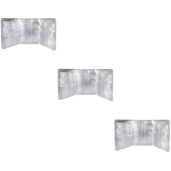 3pcs Aluminum Foil for Kitchen Wall, Gas Stove Splash Screen, Oil Splatter Protector Tool