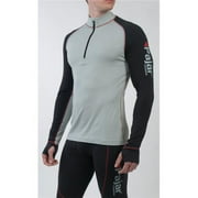 Pajar PAJPM3016BKGR-S Male Merino Wool Base Layer 0.5 Zip Top, Black - Small