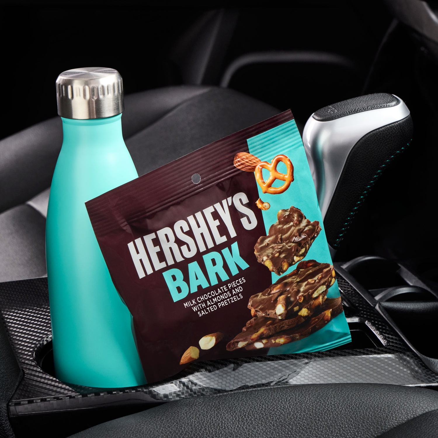 Hershey's Milk Chocolate Candy, Almonds and Salted Pretzels Bark Bag, 6 oz