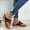 Black, variant on AXXD Black Comfort Sandals for Women Summer Wedge Rhinestone Mothers Day