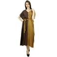 thumbnail image 5 of Bimba Womens Long Rayon 2 Colours Kaftan With Belt Designer Beach Cover Up Caftan Maxi Dress, 5 of 9