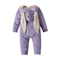 thumbnail image 4 of MZXELPRJD Baby Bunny Costume One Piece 3D Rabbit Ear Easter Hoodie Toddler Girls Boys Long Sleeve Winter Hooded Bodysuit Crawling Suit Baby Girl Clothes, 4 of 8