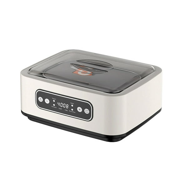 Yogurt Maker with Temperature Control,Automatic Yogurt Maker Machine 36 Hours Adjustable Time Incubator,1.6L US Plug,1 x Yogurt Maker,White & Gray