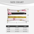 thumbnail image 4 of Fuzoiu Gold Glittering Hearts and Flamingos Print Fuzzy Pillowcases, Super Soft Pillow Case Cover with Zipper for Bedroom, Sofa, Couch,Cozy Pillow Shams for All Seasons-14"x20", 4 of 6