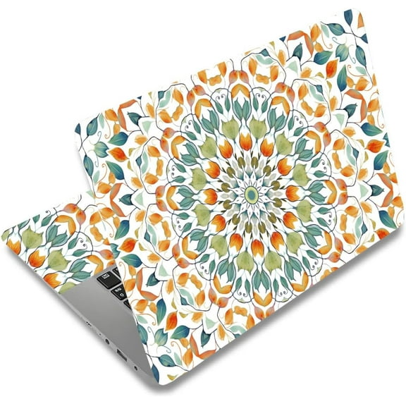Mandala Laptop Skin Colourful Flower Laptop Sticker PVC Computer Stickers Dustproof Waterproof Art Decal Protector 12" 13" 13.3" 14" 15" 15.4" 15.6" Notebook Art Decal Protector