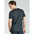 thumbnail image 3 of Bolter Mens 4-Pack Crew Neck T-Shirts Cotton Poly Blend (Small, H. Black), 3 of 3