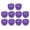 Purple, variant on 10Pcs Mini Cowboy Hats Western Style Cute Doll Hats For Party Dollhouse Decoration DIY Craft Pet Dress Up
