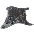 thumbnail image 2 of Placa de selección SSH de 3 capas prealambrado cargado de Pickguard Humbucker Pastillas Conjunto de Strat ST de la guitarra eléctrica Negro Perla Maboto Placa de selección, 2 of 6
