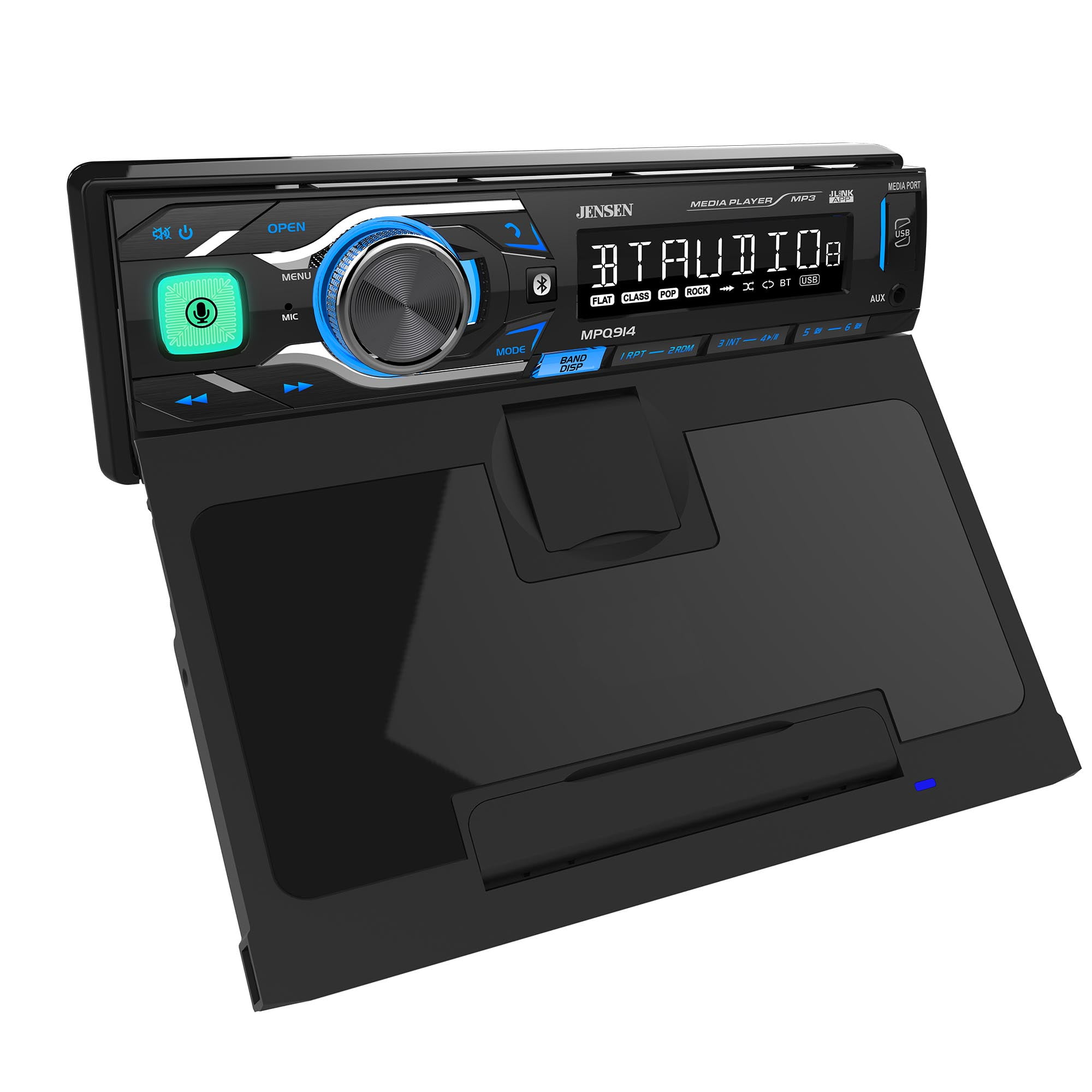 Jensen MPQ914 Single Din Media Receiver With QI Wireless Charging