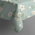 thumbnail image 5 of Pioneer Flower Floral Print Pattern Square Tablecloth, Waterproof Wipeable Spillproof Washable Table Cover for Home Kitchen Party Decor, 42"x42", 5 of 6