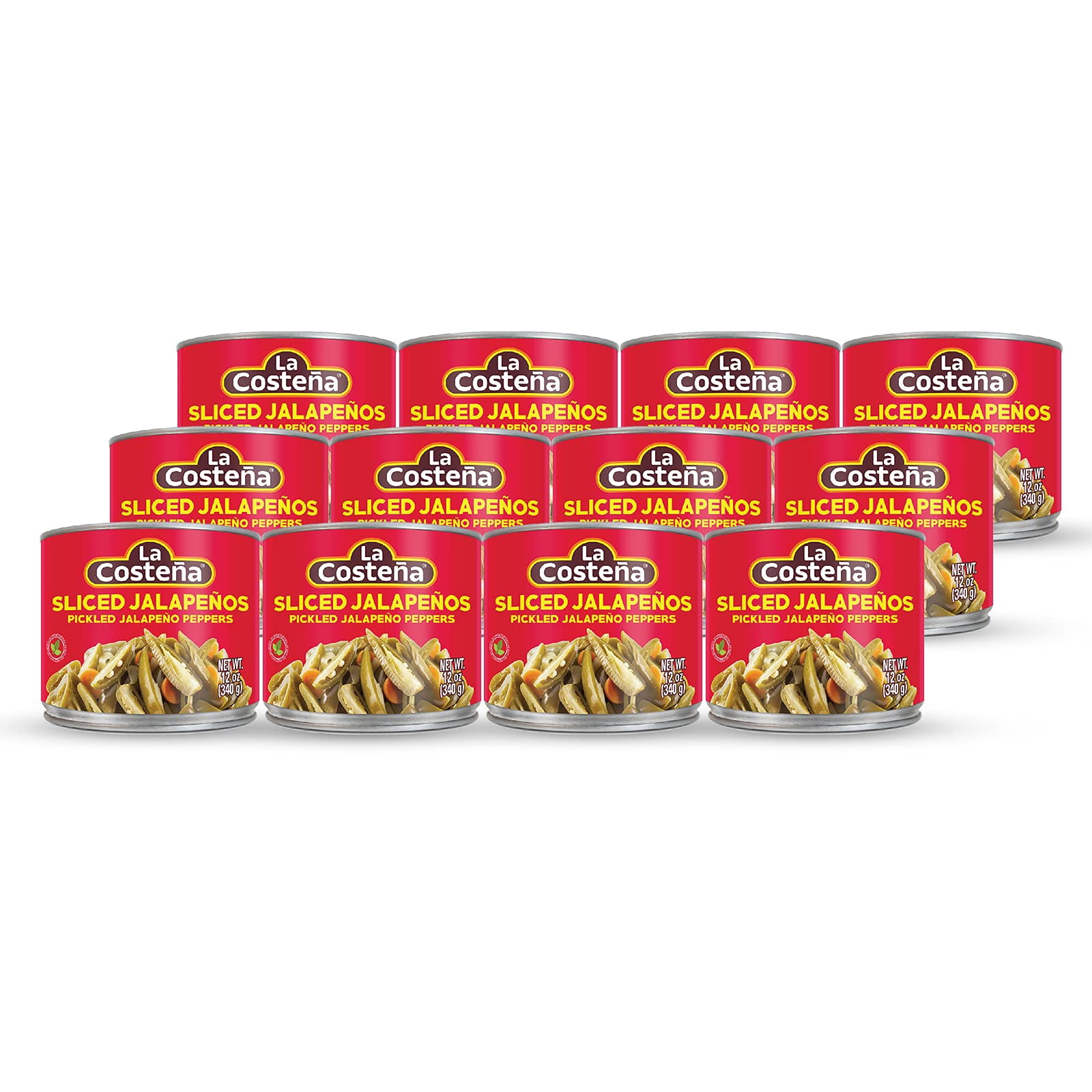 La Costena Sliced Jalapeno, 144 Oz KKS1&nbsp;,Pack of 12