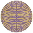thumbnail image 2 of Addison Rugs Chantille Indoor/Outdoor Transitional Animal Print Purple Washable Round Rug, 8' x 8', 2 of 6