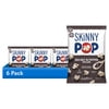 (6 pack) SkinnyPop Gluten-Free Sea Salt & Black Pepper Popcorn Snack, 4.4 oz