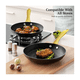 thumbnail image 3 of Set De Cocina De Antiadherente 6 pz Malubero Negro con Dorado, 3 of 4