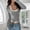 Grey, variant on Women's Long Sleeve Shirts Low Cut Slim Fit T Shirts Y2K Going Out Tops for Women Cropped Top Basic T-Shirt Tee Streetwear Daily Wear Wine M