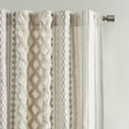 thumbnail image 3 of INK+IVY Modern Curtain Adult Indoor Cotton Curtain, 50x95", Ivory, 3 of 8