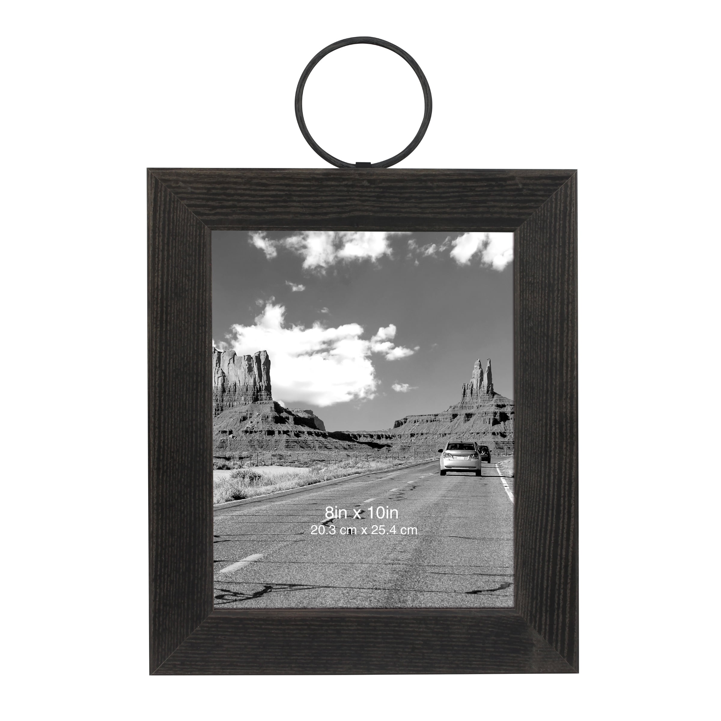 Better Homes & Gardens 8x10 Wooden Hanging Frame with Metal Ring