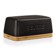 thumbnail image 1 of Bouclair Black Ceramic & Wood Butter Dish, 1 of 10