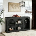 thumbnail image 2 of Fnova 63" Farmhouse Console Table, Wooden Entryway Table with 3-Tier Storage, Rectangular Sofa Table for Entrance, Hallway, Living Room, Behind Couch, 2 of 20