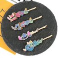 thumbnail image 3 of 4 Pcs Metal Hair Claw Clips - Cute Cartoon Non-Slip Hair Catch Barrette Jaw Clamp, Hair Barrettes Hair Styling Accessories, 3 of 5