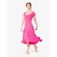 thumbnail image 2 of Womens Short Sleeve Lyrical Dress, 2 of 13