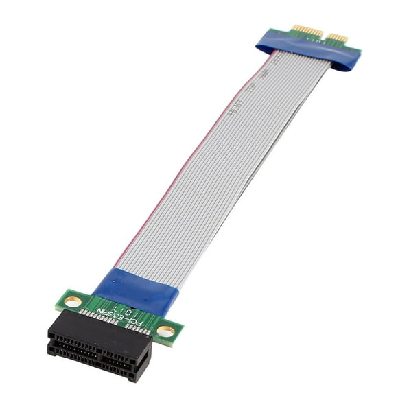 PCI-Express PCI-E 1X Slot Riser Card Flex Ribbon Extender Extension Cable Cord
