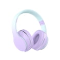 thumbnail image 1 of Auriculares Bluetooth para niños YOYOTUNE para colocar sobre las orejas con micrófono 10H, color morado, 1 of 7