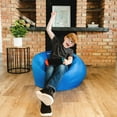 thumbnail image 4 of Big Joe Classic Bean Bag Chair for Kids Bedroom and Reading Nook, Easy-Clean Sapphire, Durable Nylon Polyester Blend, 2 feet Refillable, 4 of 10