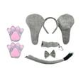 thumbnail image 3 of Conjunto de disfraz de elefante para niños, decoración de Halloween para fiestas de cosplay 5 piezas, 3 of 9