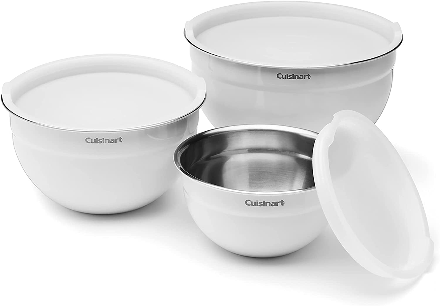 Cuisinart CTG-00-SMB Stainless Steel Mixing Bowls with Lids, Set of 3  review 