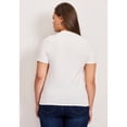 thumbnail image 2 of Avenue Women's Plus Size V-Neck Short Sleeve Graphic Tee, 2 of 2
