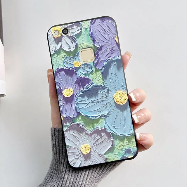For Huawei P10 Lite Case For Huawei P10 Lite Cute Bear Cartoon Back Cover for Huawei P 10 Lite WAS-LX1 LX2 LX3 LX1A Phone Cases Black-M12 For Huawei P10 Lite