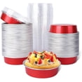 thumbnail image 1 of Mini Ramekins with Lids oz Disposable Aluminum Foil Cake Baking Tins Pans Creme Brulee Tart Pie Tins Silver Small Individual Round Containers Oven for Baking, 1 of 7