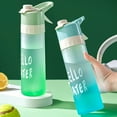 thumbnail image 4 of TidBay Bouteille d'Eau avec Brumisateur Rafraîchissant 650ML Fonction Sans BPA Récipient d'Eau de Sport Portable Mug de Pulvérisation pour Entraînement Physique Extérieur Randonnée Camping, 4 of 7