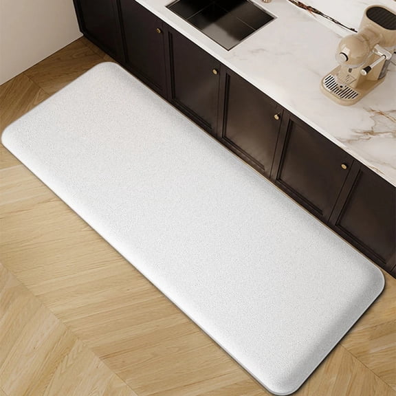 Long strip thickened kitchen water and oil absorbent floor mat flannel non-slip dirt-resistant foot mat entrance door mat